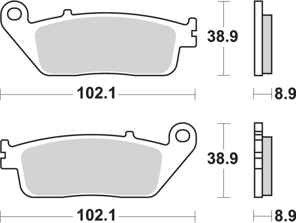 Pastilla de freno SBS P184-MS - Imagen 2