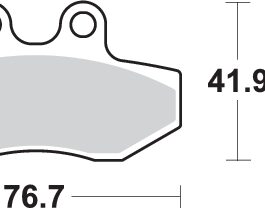 Pastilla de freno SBS P186-HF