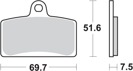 Pastilla de freno SBS P189-MS - Imagen 2
