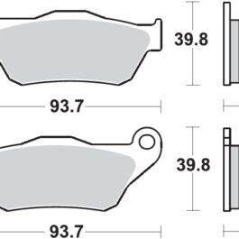 Pastilla de freno SBS P194-HF