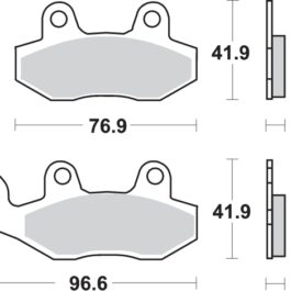 Pastilla de freno SBS P197-HF