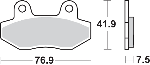 Pastilla de freno SBS P200-HF - Imagen 2