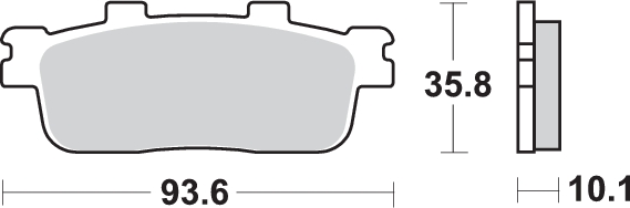 Pastilla de freno SBS P201-HF - Imagen 2