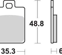 Pastilla de freno SBS P202-HF