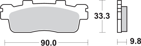 Pastilla de freno SBS P204-MS - Imagen 2