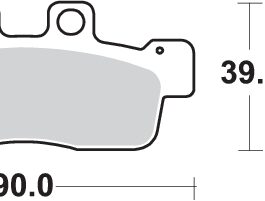 Pastilla de freno SBS P207-CT