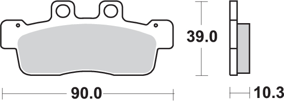 Pastilla de freno SBS P207-CT - Imagen 2