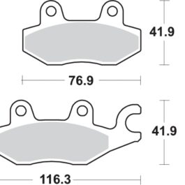 Pastilla de freno SBS P210-MS
