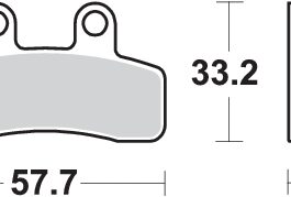 Pastilla de freno SBS P211-HF