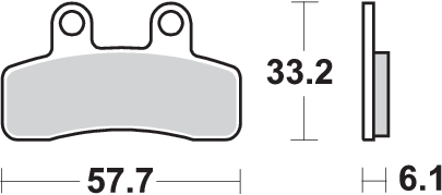 Pastilla de freno SBS P211-HF - Imagen 2