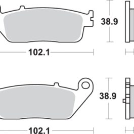 Pastilla de freno SBS P212-MS