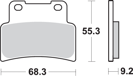 Pastilla de freno SBS P214-MS - Imagen 2