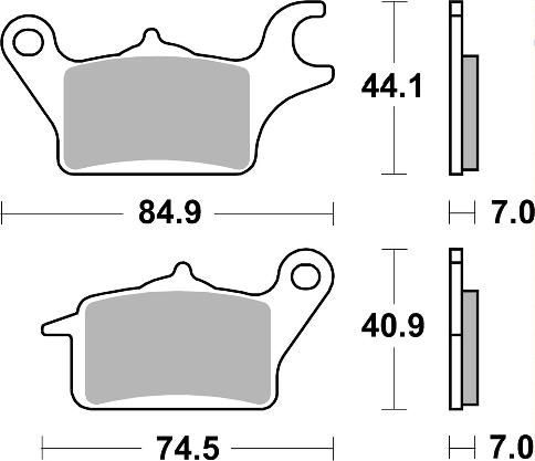 Pastilla de freno SBS P216-HF - Imagen 2