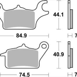 Pastilla de freno SBS P216-HM