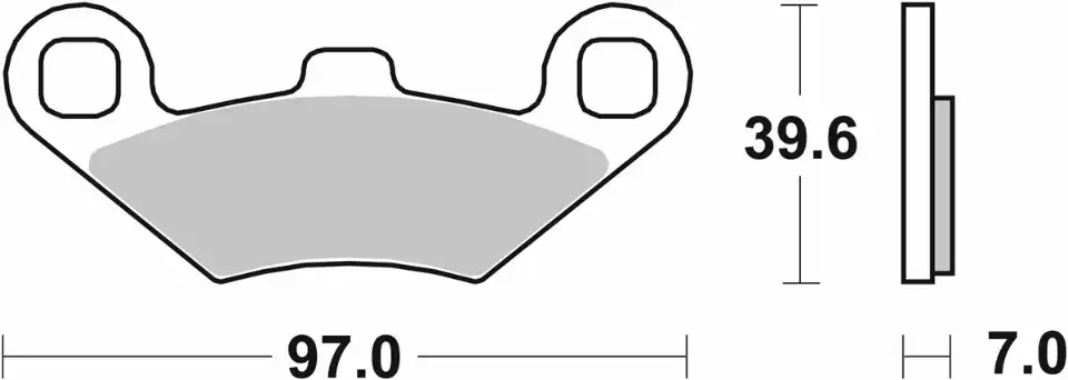 Pastilla de freno SBS P219-MS - Imagen 2