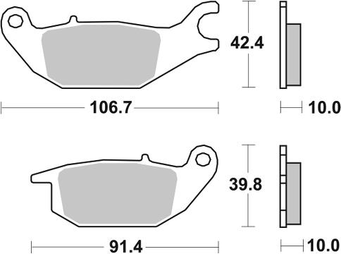 Pastilla de freno SBS P225-HF - Imagen 2