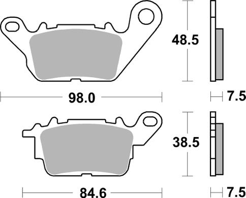 Pastilla de freno SBS P226-HF - Imagen 2
