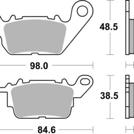 Pastilla de freno SBS P226-HM