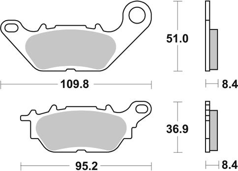 Pastilla de freno SBS P227-CT - Imagen 2