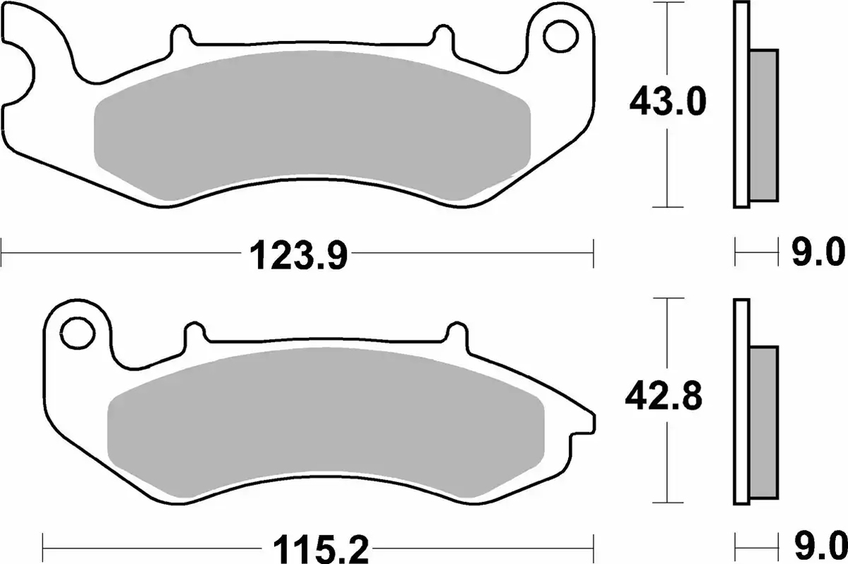 Pastilla de freno SBS P232-HM - Imagen 2