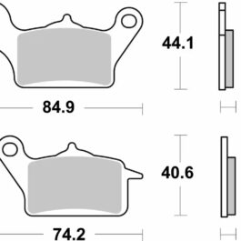 Pastilla de freno SBS P236-HF
