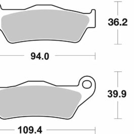 Pastilla de freno SBS P237-HF
