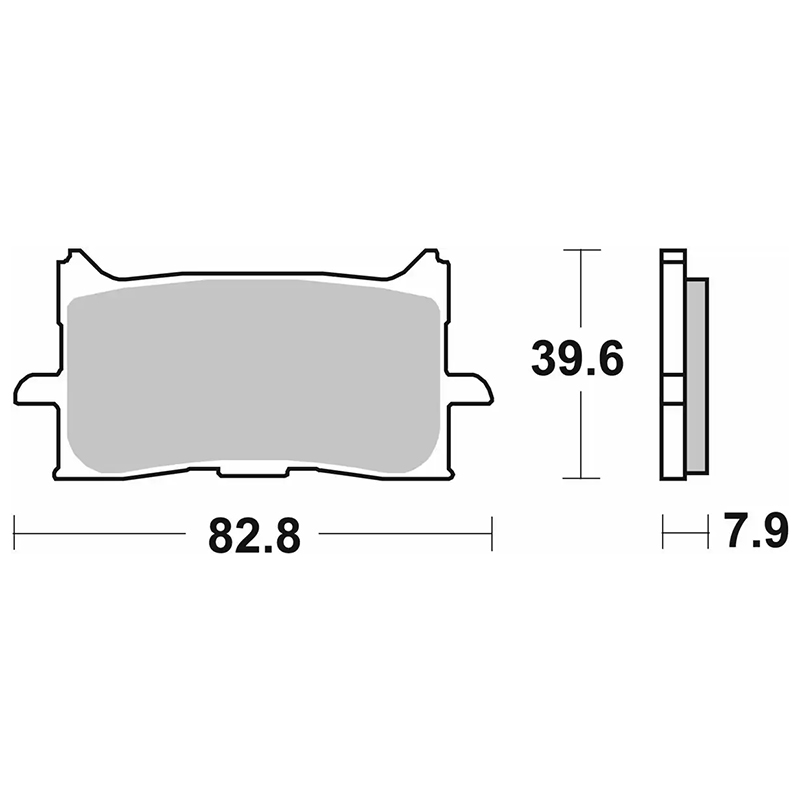 Pastilla de freno SBS P241-MS - Imagen 2