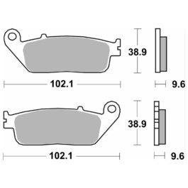Pastilla de freno SBS P242-MS