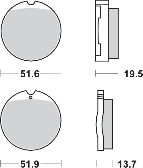 Pastilla de freno SBS P501-HF - Imagen 2