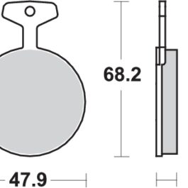 Pastilla de freno SBS P504-HF