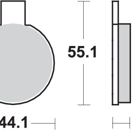 Pastilla de freno SBS P505-HF