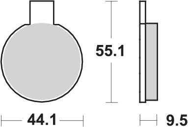 Pastilla de freno SBS P505-HF - Imagen 2