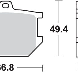 Pastilla de freno SBS P507-HF