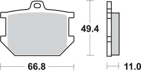 Pastilla de freno SBS P507-HF - Imagen 2