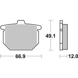 Pastilla de freno SBS P508-HF