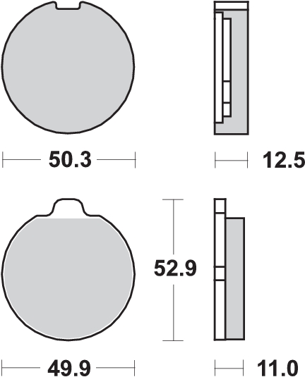 Pastilla de freno SBS P511-HF - Imagen 2