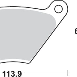 Pastilla de freno SBS P513-HF