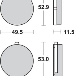 Pastilla de freno SBS P515-HF
