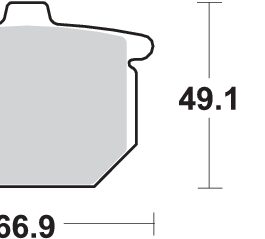 Pastilla de freno SBS P517-HF