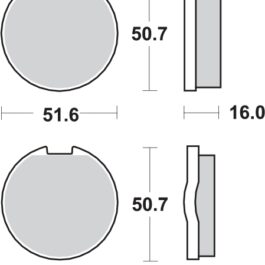 Pastilla de freno SBS P518-HF