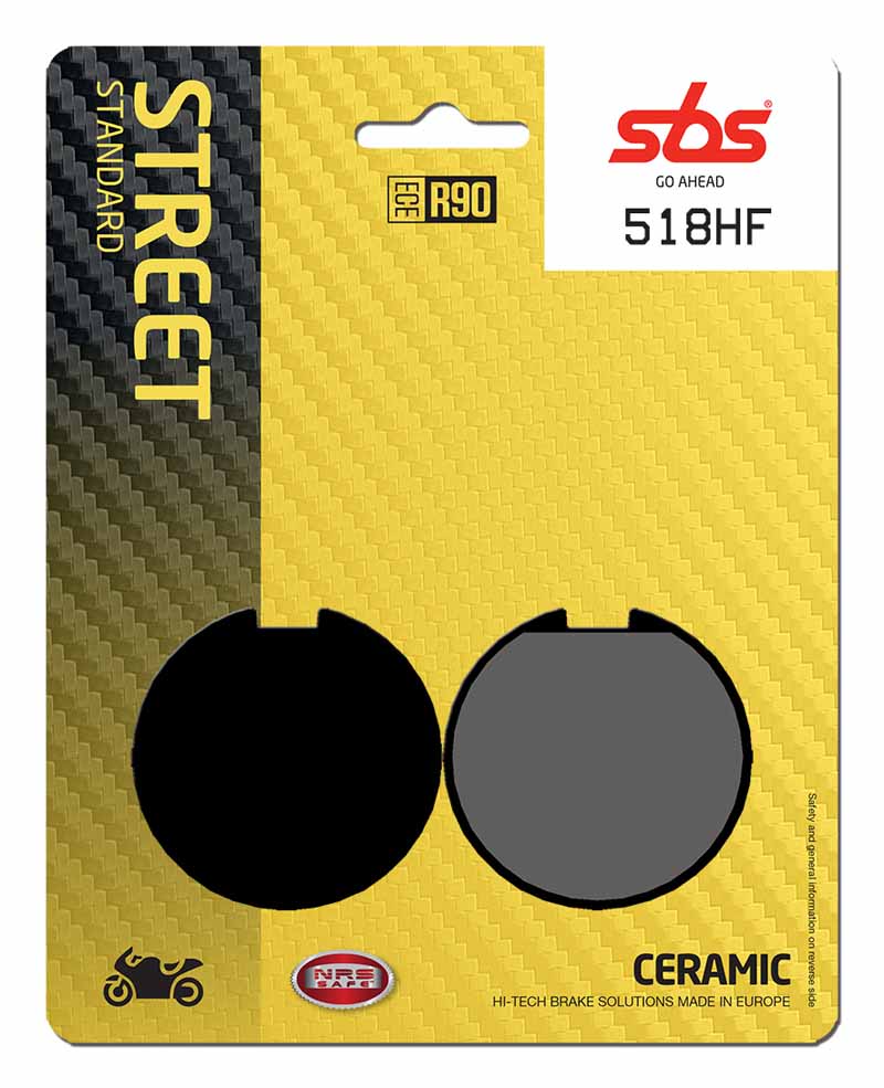 Pastilla de freno SBS P518-HF