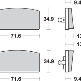 Pastilla de freno SBS P520-HF