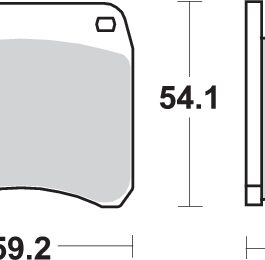 Pastilla de freno SBS P523-HF
