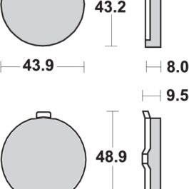 Pastilla de freno SBS P524-HF