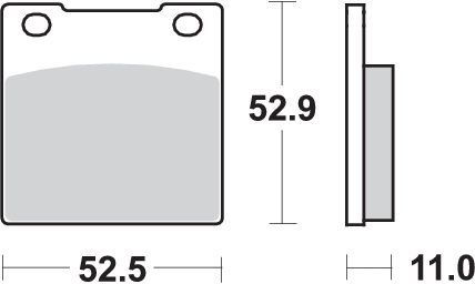 Pastilla de freno SBS P526-HF - Imagen 2