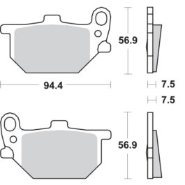 Pastilla de freno SBS P528-HF