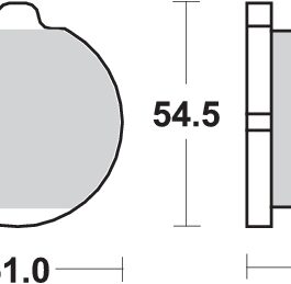 Pastilla de freno SBS P530-HF