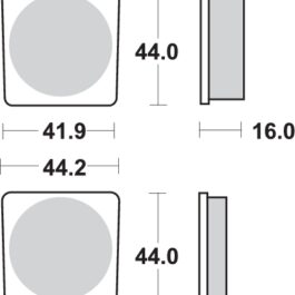 Pastilla de freno SBS P531-HF