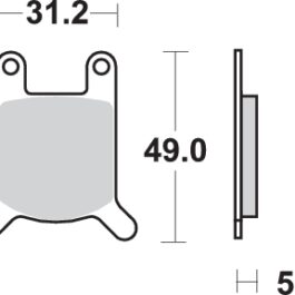 Pastilla de freno SBS P532-HF