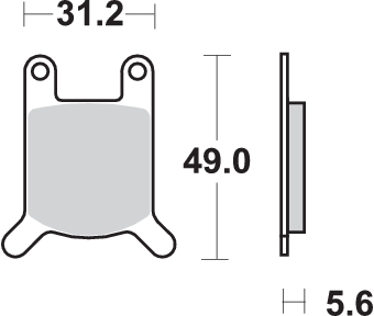 Pastilla de freno SBS P532-HF - Imagen 2